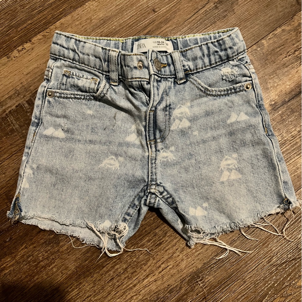 Zara kids denim shorts